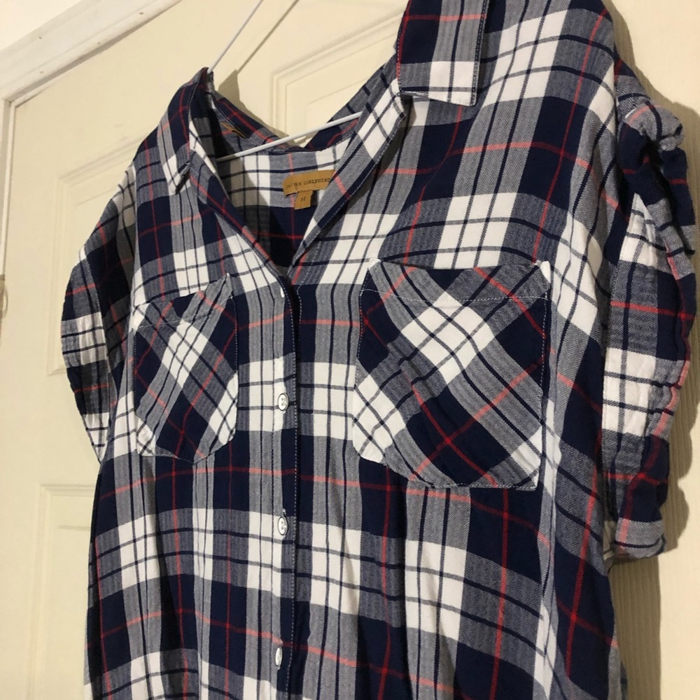 Plaid Button down - Picture 2 of 3